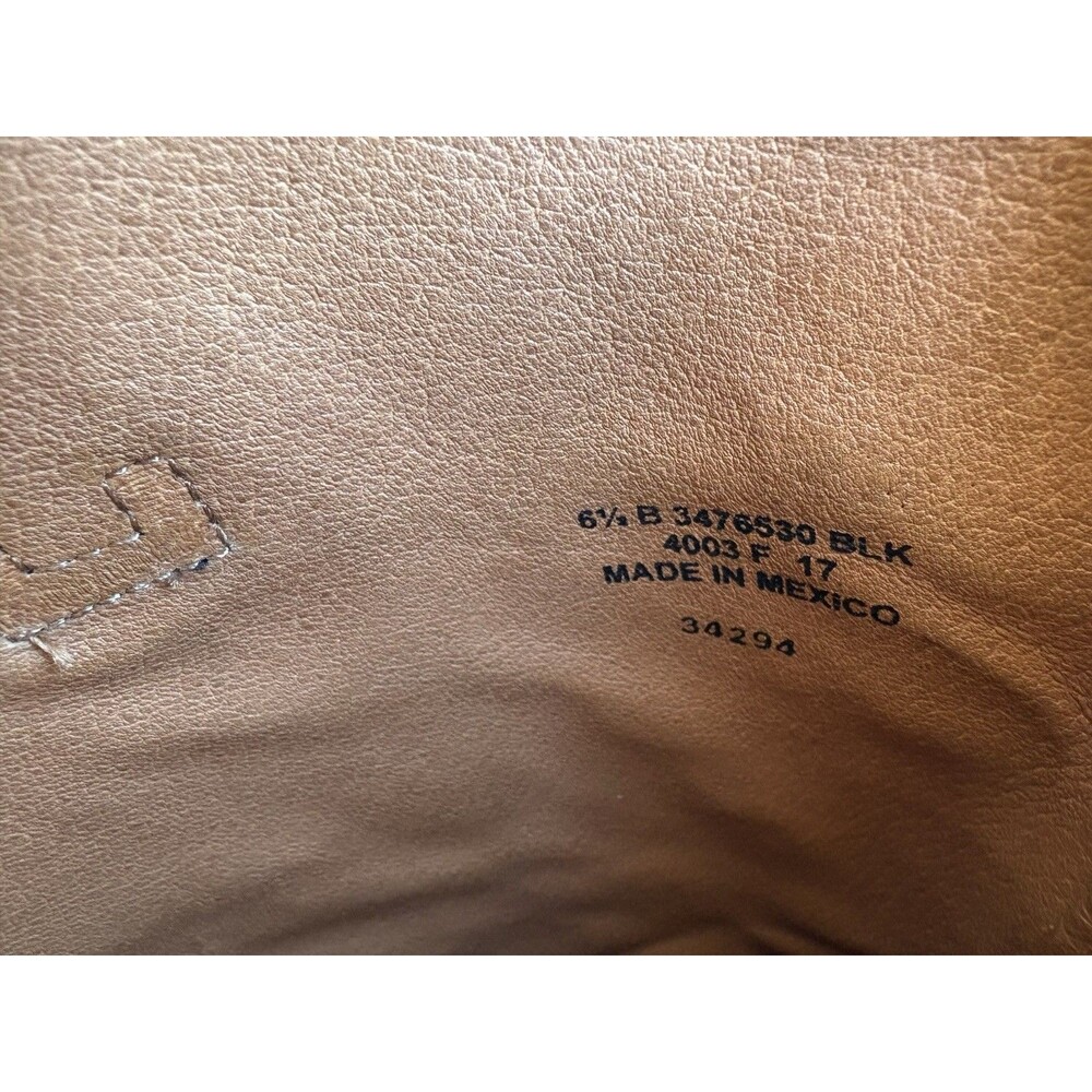 Vtg FRYE Melissa 76932 Knee High Tall Black Leather Riding Boots Women’s 6.5 B - Picture 8 of 9